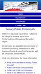 Mobile Screenshot of notarypublicportsmouth.net