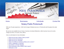 Tablet Screenshot of notarypublicportsmouth.net